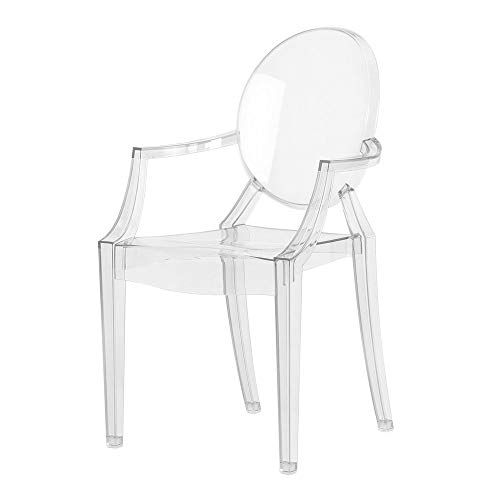 kartell lou ghost silla policarbonato cristal 37 x 63 x 39 cm 1 unidad