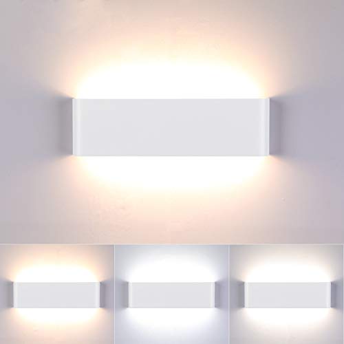 lightess apliques de pared led regulable 3 temperatura de color 16w 31cm
