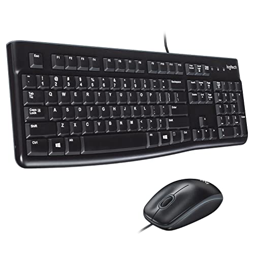 logitech mk120 combo con teclado y ratn con cable para windows ratn ptico