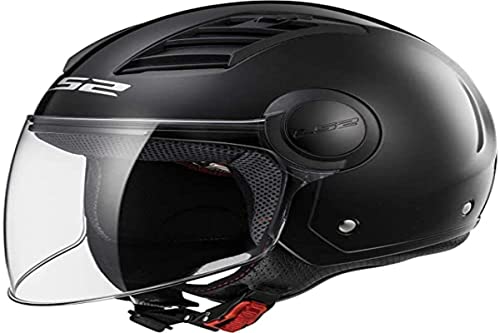 ls2 casco moto jet airflow negro mate