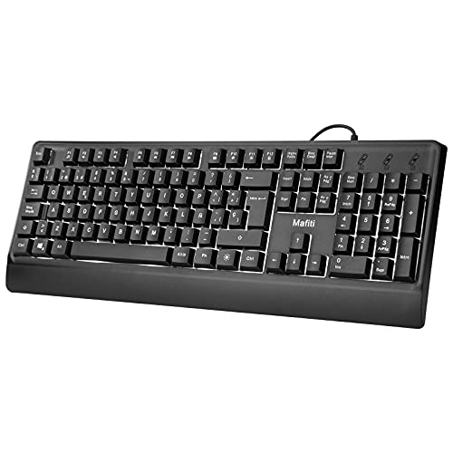 mafiti rk201 teclado con cable usb teclado retroiluminado laptop teclado