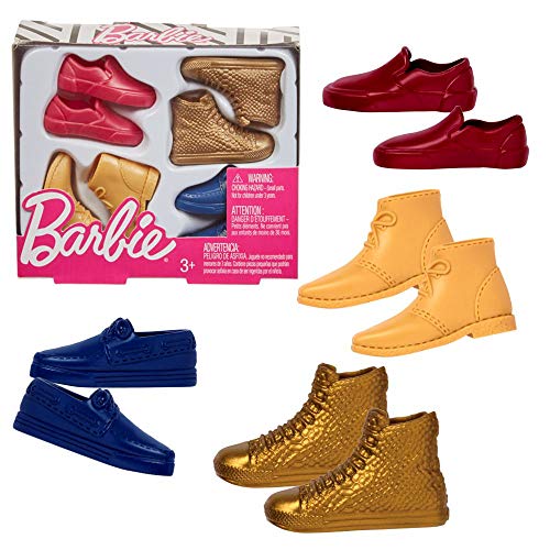 mattel conjunto de zapatos ken barbie ghw73 accesorios para mueca ken