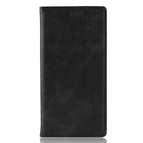 neinei leather funda para zte blade a71putpu premium flip billetera carcasa