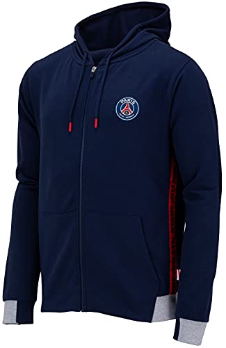 paris saint germain sudadera psg zipp logo stripes 202122