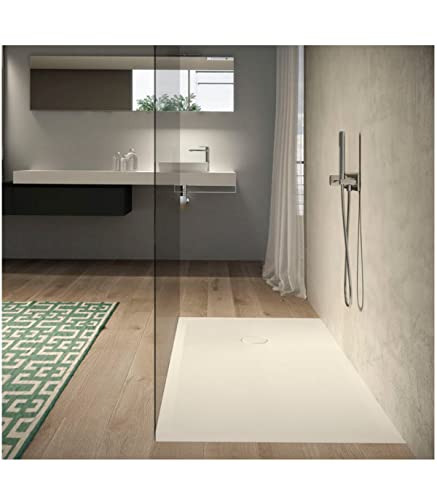 porcelanosa plato de ducha rectangular de resina antideslizante izquierda