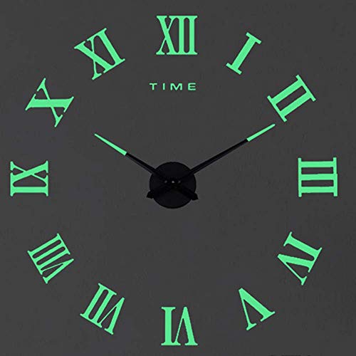 reloj de pared moderno y silencioso xxl con espejo acrlico en 3d para casa