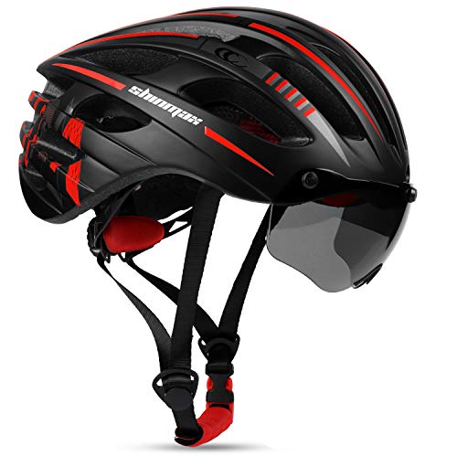 shinmax casco bicicleta adulto casco bici con usb luz pegatina luminosa