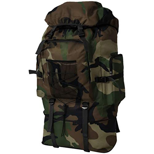 vidaxl mochila militar xxl polister 600d 100 con recubrimiento 100 l camuflaje