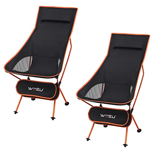 woltu 2 x silla de camping silla plegable ultraligera y porttil con bolsa de