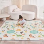 Foldable Padded Baby Mat 180 x 200 x 1.5 cm – Baby Gym – Play Blanket – Waterproof Reversible Activity Mat – Children's Gym, Baby Gift