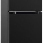 CHiQ Under Counter Combi Refrigerator, 86L(65/21), Adjustable Thermostat, Low Noise, For Bedroom, Kitchen, Dark