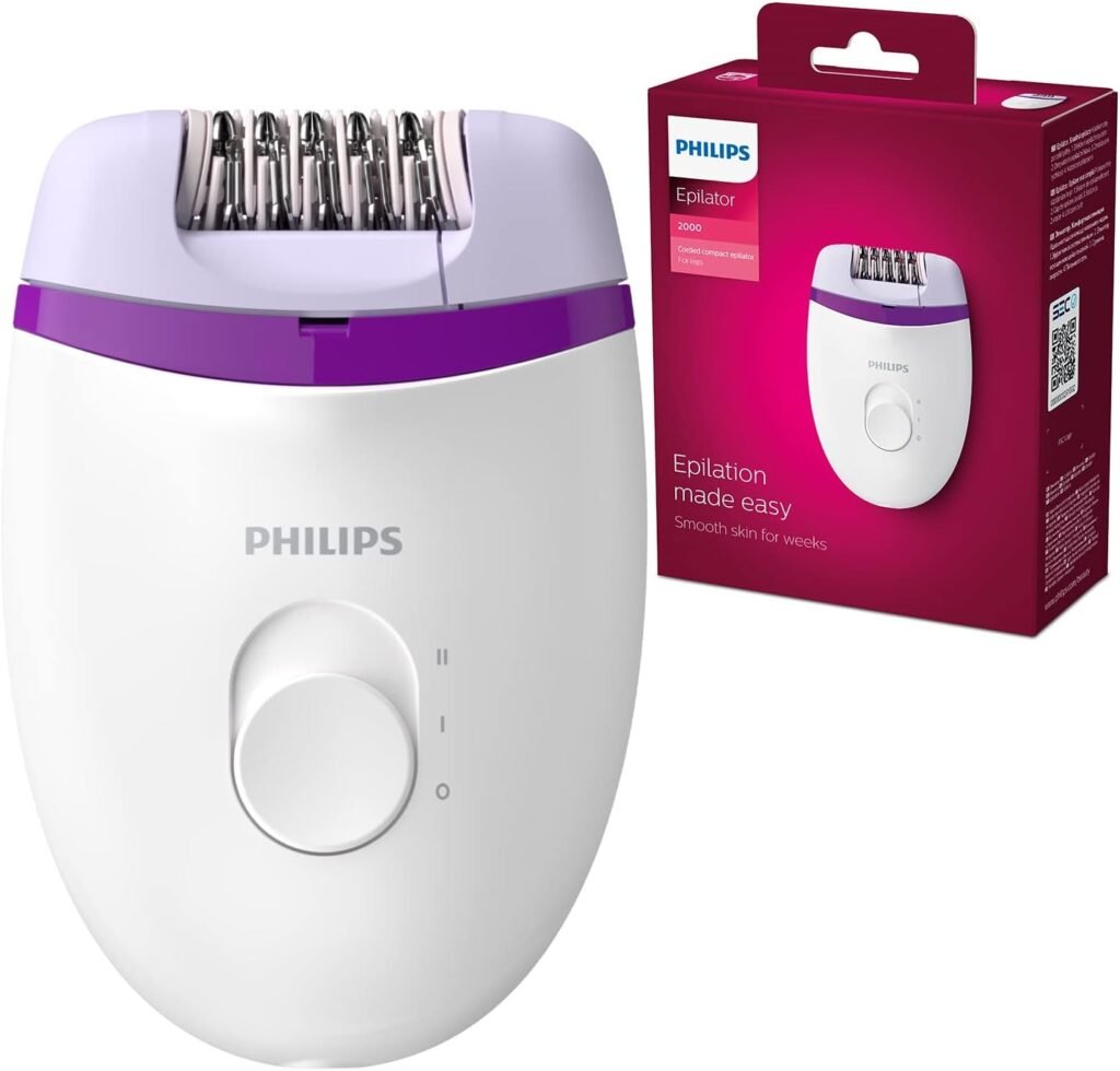Philips Satinelle Female Epilator, Compact, 2 speed settings, BRP275/30, White