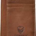 GERMANUS Slim Leather Business Credit Card Holder Wallet, Made in EU, brown, für Kreditkarten, Minimalist