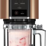 Ninja CREAMi Multifunction Refrigerator, 1.4L Capacity, 3 Tubs, 7 Programs, Ice Cream, Gelato, Sorbet, Smoothie Bowl, Smoothie Bowl, Smoothie and More, Black/Copper, NC300EUCP