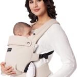Momcozy Ergonomic Comfortable and Lightweight Baby Carrier Backpack | for Babies 3-24 Months, Easy to Put on, Improved Lumbar Support, Hands Free